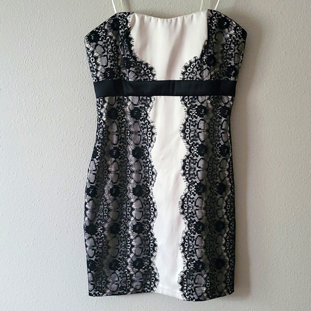 Black & white Mini Dress